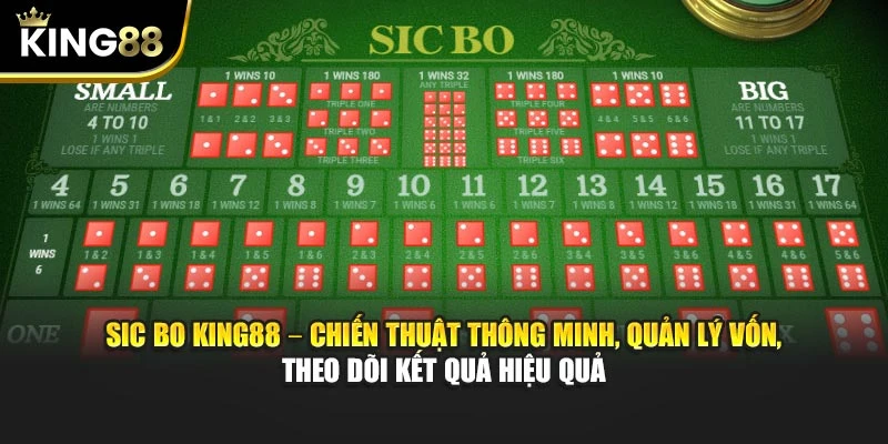 Sic Bo King88 – Trò Chơi Xúc Xắc Hấp Dẫn Trong Casino Online 13 Sic Bo King88 – Chiến thuật thông minh, quản lý vốn, theo dõi kết quả hiệu quả